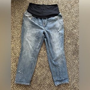 Old Navy Maternity Full Panel Boyfriend Plus Size Jeans Women’s Size‎ 18